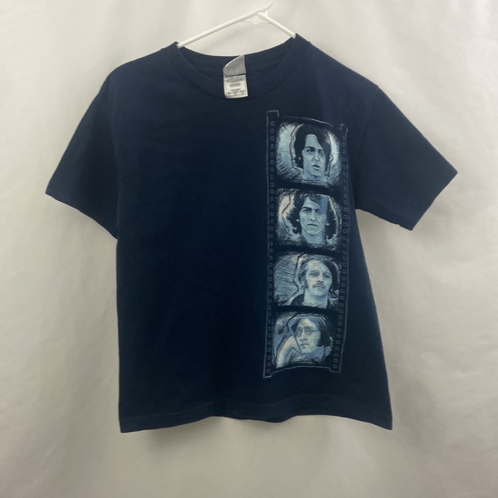 The Beatles 2005 Apple Corp. Kids Youth Size Large Navy Blue T Shirt - Picture 6 of 6